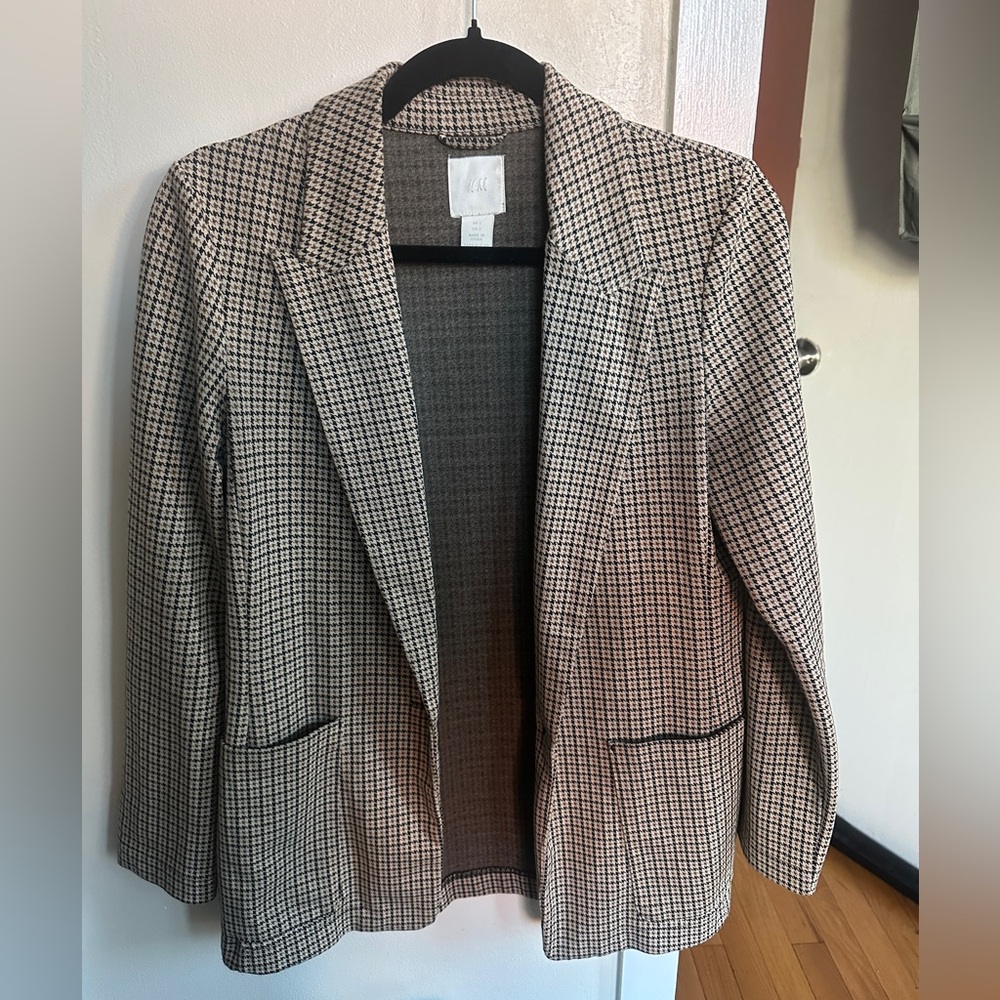 Gingham Print H&M Vintage Blazer